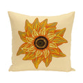 16 X 16 Inch El Girasol Feliz Floral Print Outdoor Pillow