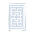 16 X 25 Inch Greek New Key Geometric Print Hand Towel