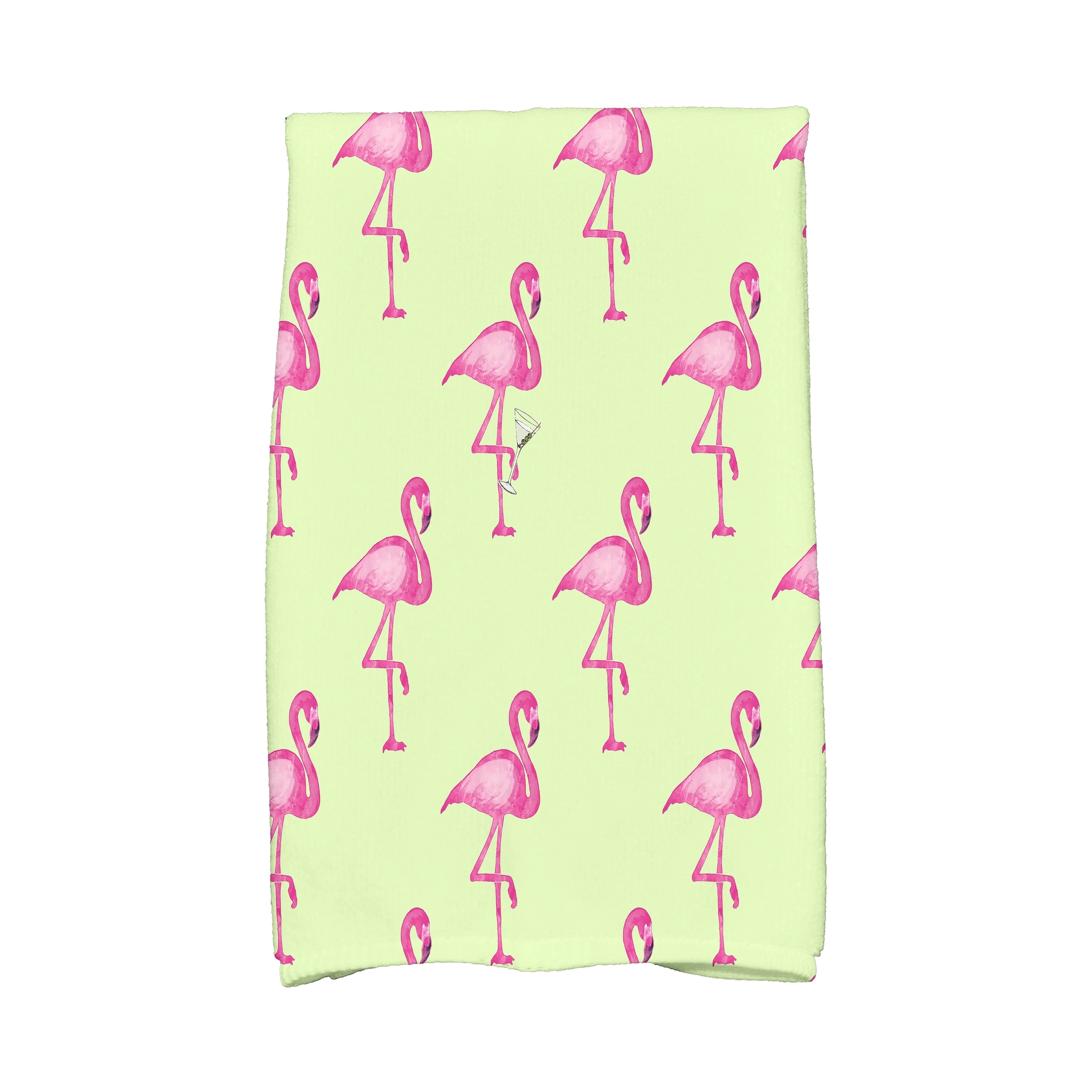 18 X 30 Inch Flamingo Fanfare Martini Animal Print Kitchen Towel