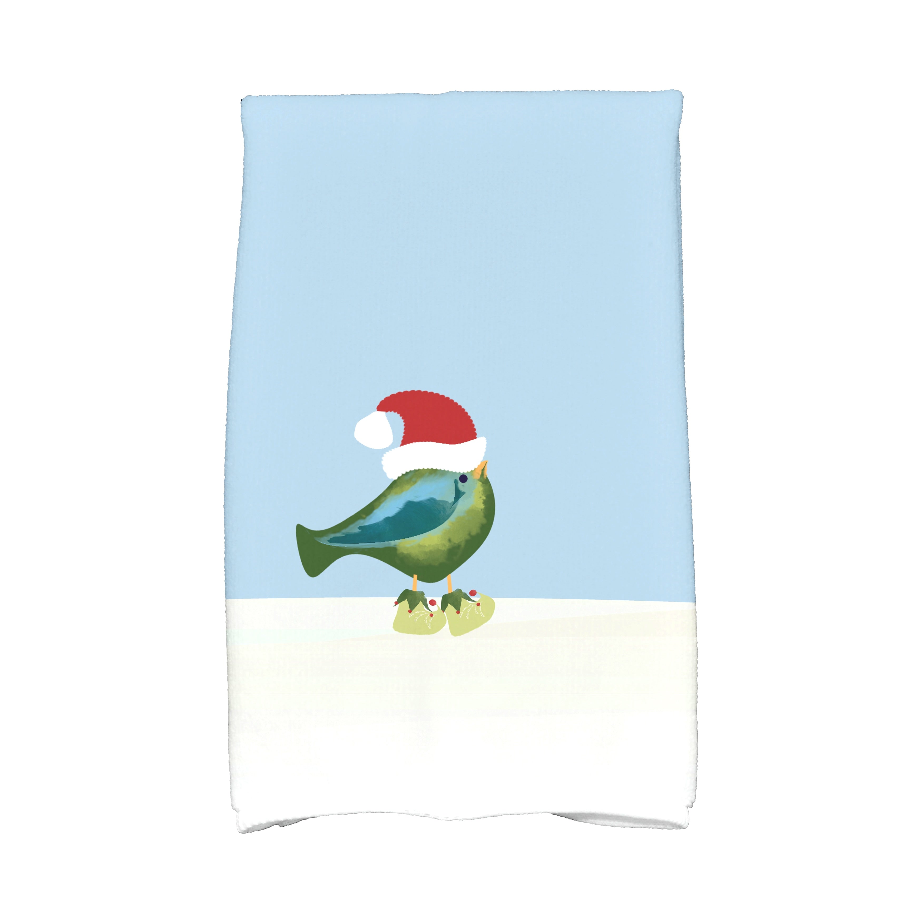 16 X 25 Inch Merry Christmas Bird Animal Print Hand Towel