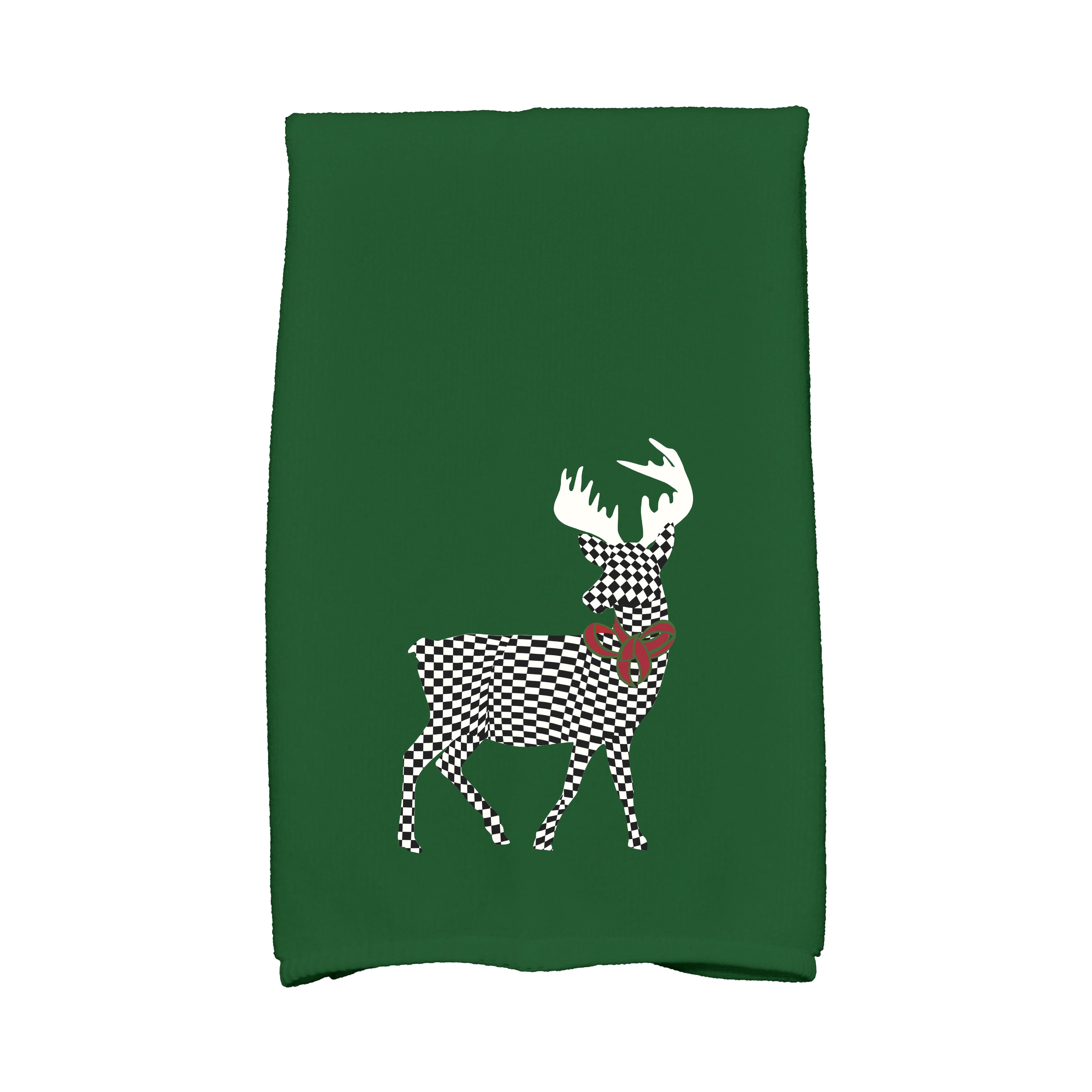 16 X 25 Inch Merry Deer Animal Print Hand Towel