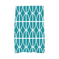 16 X 25 Inch Ovals And Stripes Geometric Print Hand Towel