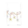 16 X 25 Inch Starfish Ornaments Holiday Geometric Print Kitchen Towel