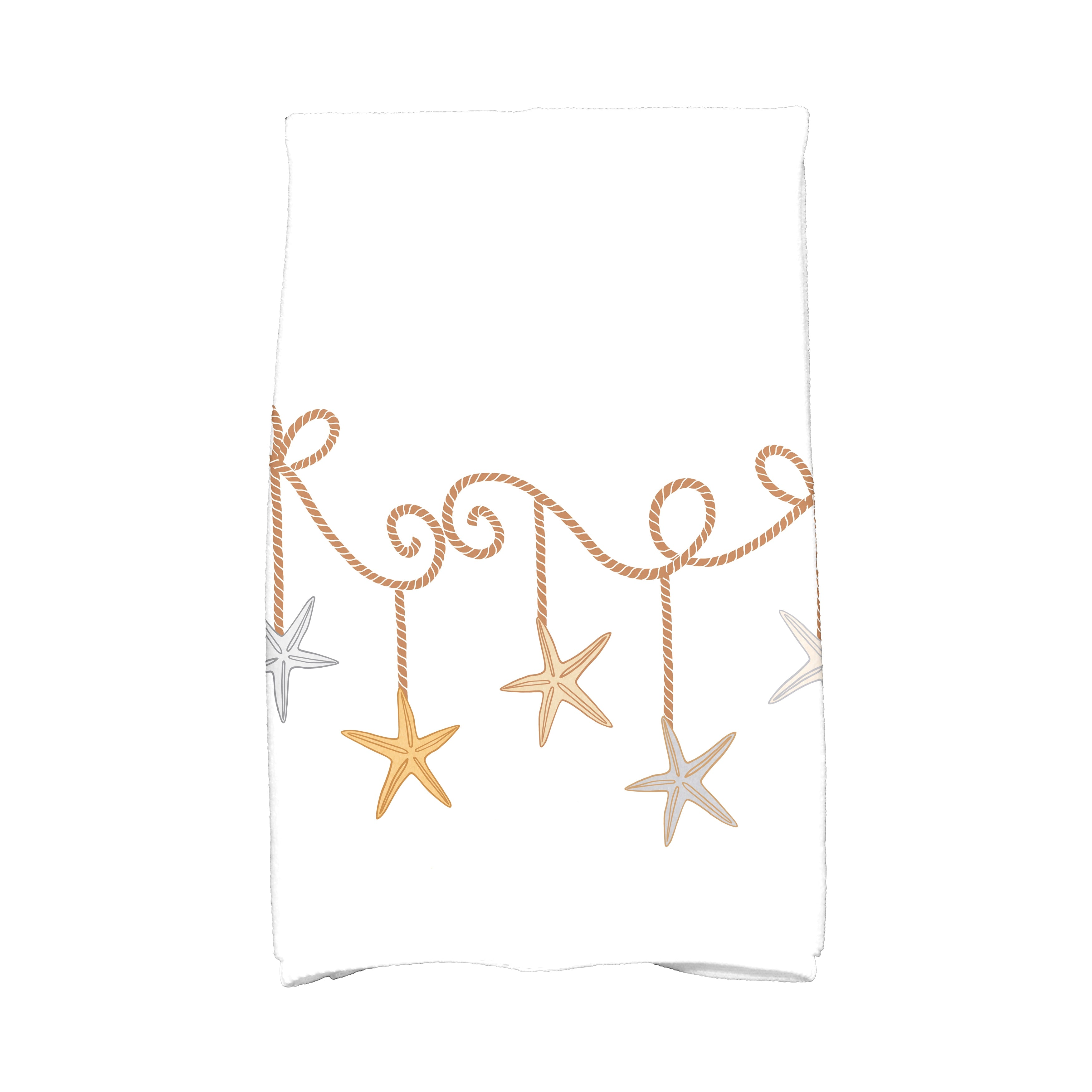 16 X 25 Inch Starfish Ornaments Holiday Geometric Print Kitchen Towel