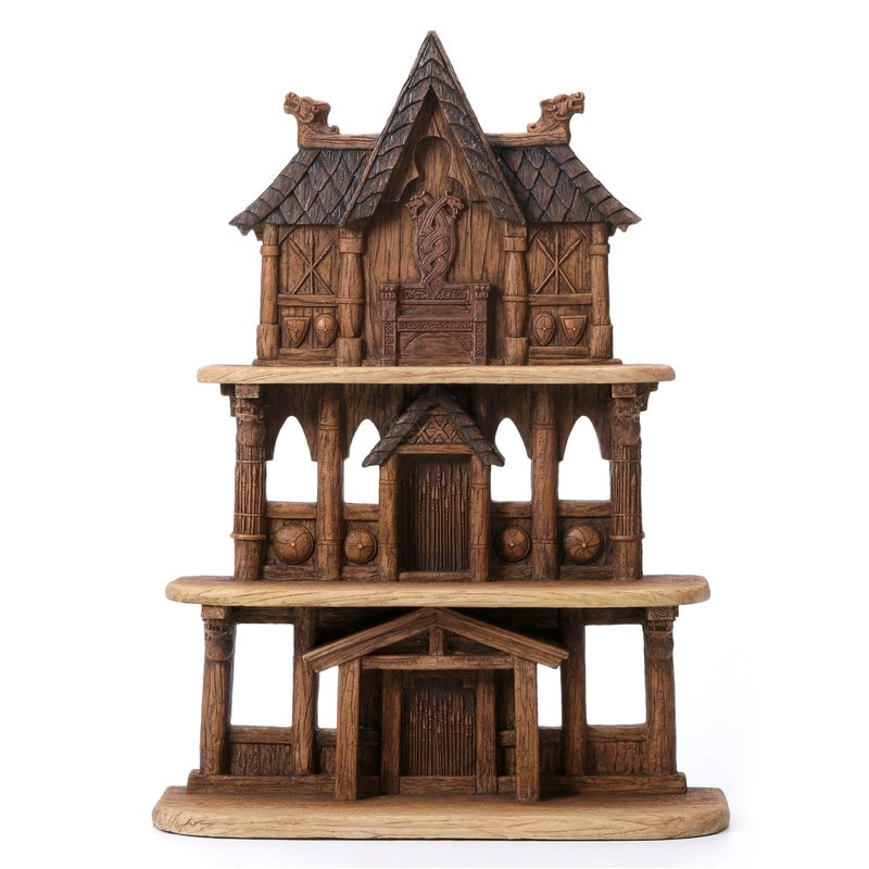 16.14 In H Norse God Display Stand Poly Resin
