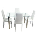 16.5 4Pcs High Grade Pvc Leather Comfortable Chairs White