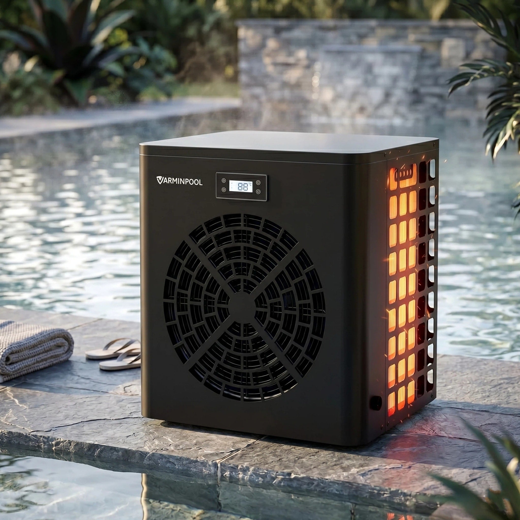 16000 Btu Heat Pump For Above Ground Pool Up To 5400 Gallons 16.5 L X 14.2 W X 17.8 H
