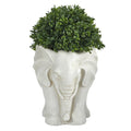 16 Boxwood Topiary Artificial Plant In Planter Uv Resistant