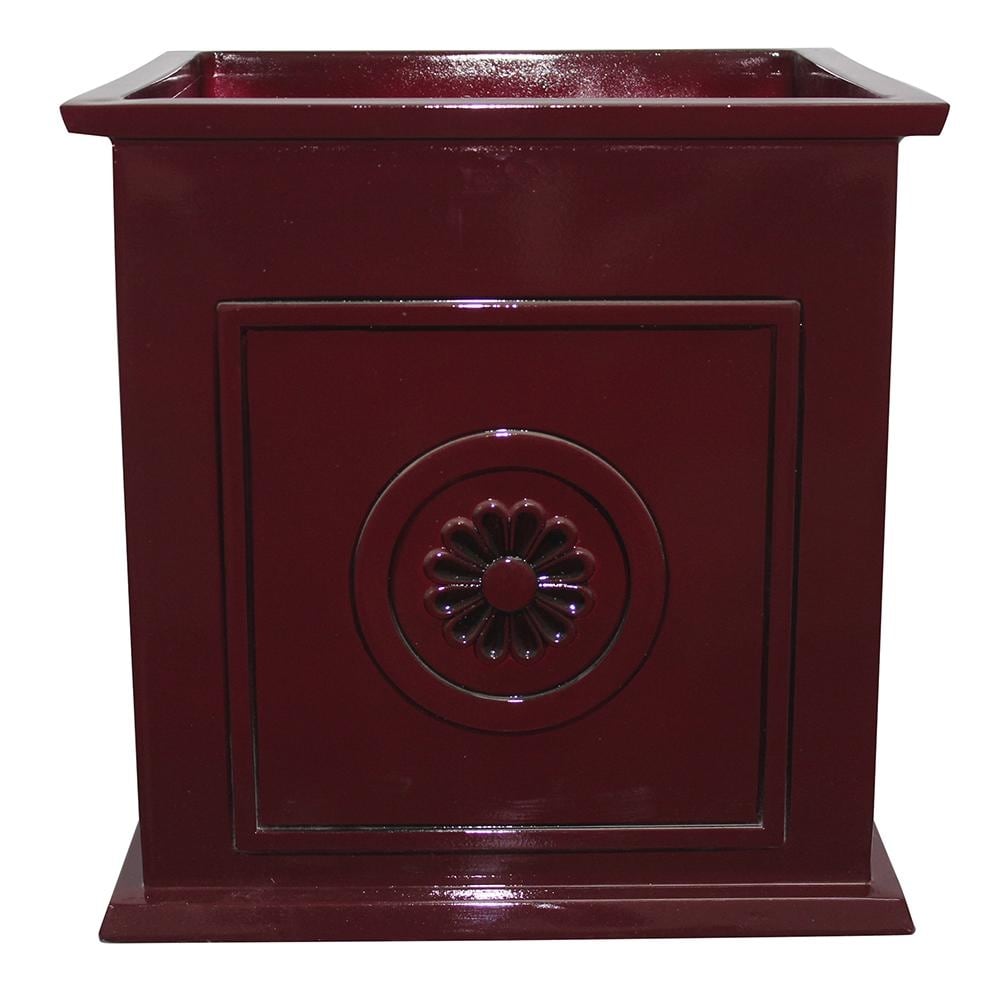 16 Colony Square Planter Oxblood