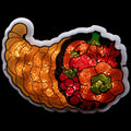 20 Lighted Cornucopia Thanksgiving Window Silhouette Decoration