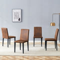 16 Modern Upholstered Dining Chair With Metal Legs Set Of 4