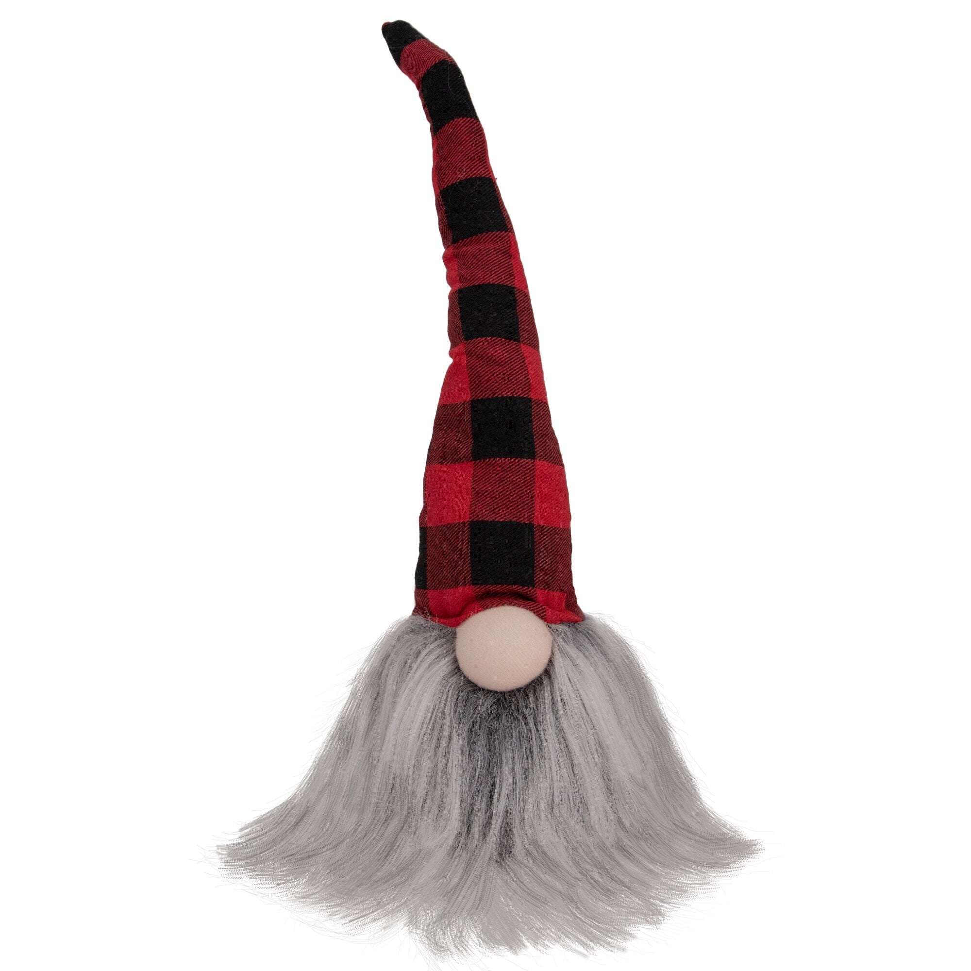 16 Small Red And Black Buffalo Plaid Christmas Table Top Gnome