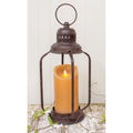 16 Rustic Brown Metal Pillar Candle Holder N A