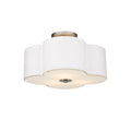 16 Scalloped Semi Flush Ceiling Fixture