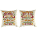 16 Set Of Toss Pillows In Fall Treats. 16X16X4