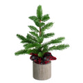 16 Artificial Pine Christmas Tree In Wooden Pot Table Top Decoration