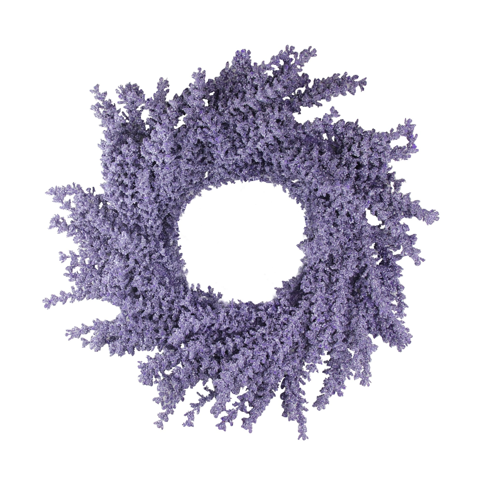 16 Spring Vibrant Purple Artificial Wisteria Flower Wreath