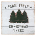 16 White Washed Farm Fresh Christmas Trees Wooden Wall Plaque Other Frame Size