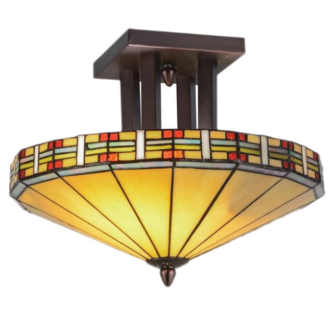 16 Inch Arizona Semi Flushmount