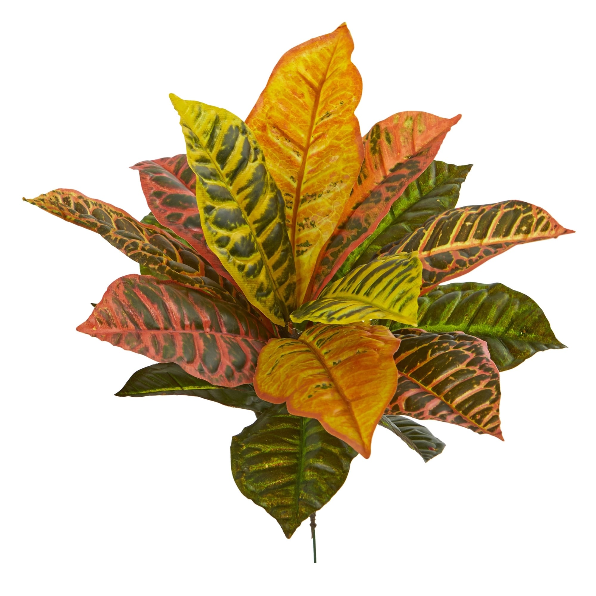 Nearly Natural 17 Inch Garden Croton Real Touch Artificial Plant Set Of 6