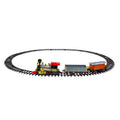 17 Piece Battery Operated Lighted And Animated Gold And Red Classic Model Train Set With Sound N A