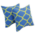 17 Inch Square Polyester Outdoor Throw Pillows Set Of 2