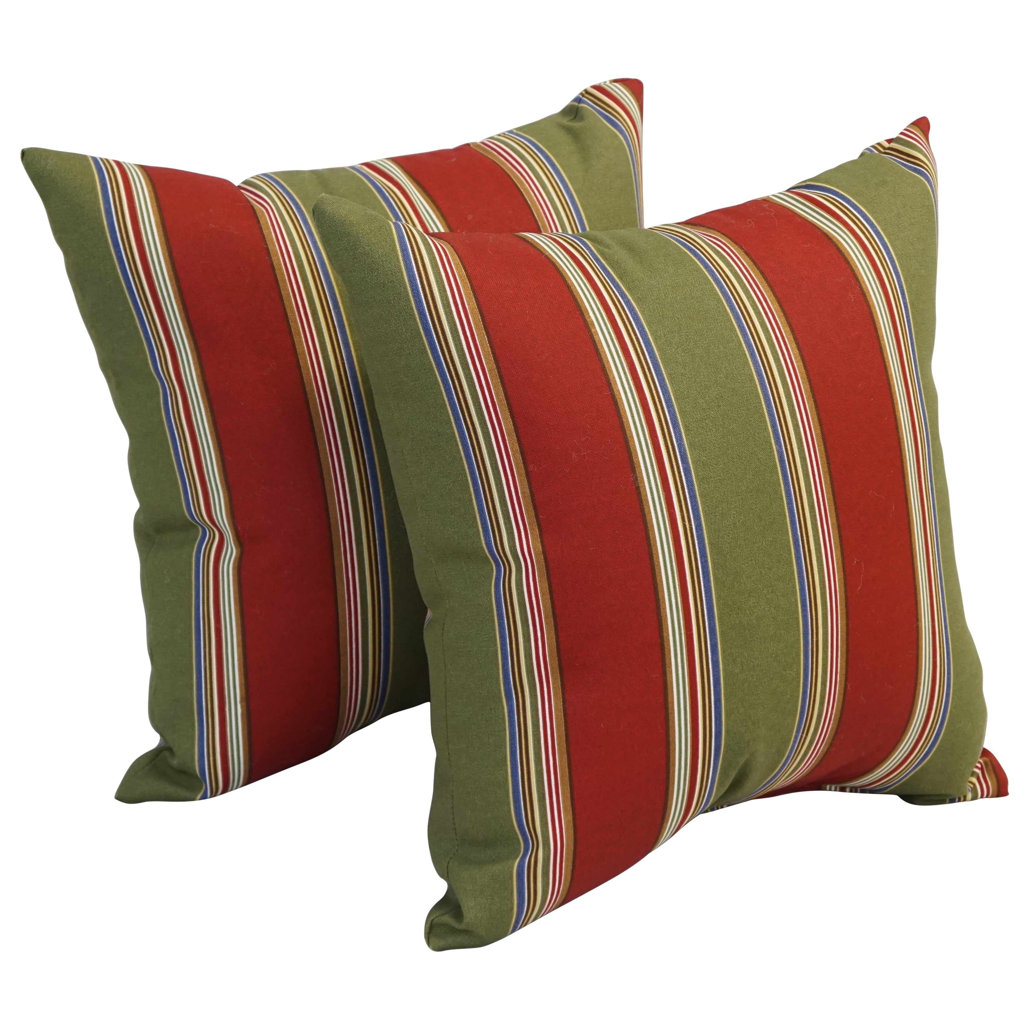 17 Inch Square Polyester Outdoor Throw Pillows Set Of 2
