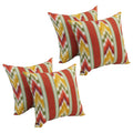 17 Inch Square Polyester Outdoor Throw Pillows Set Of 4