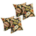 17 Inch Square Polyester Outdoor Throw Pillows Set Of 4
