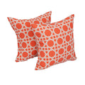 17 Inch Square Polyester Outdoor Throw Pillows Set Of 2