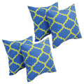 17 Inch Square Polyester Outdoor Throw Pillows Set Of 4
