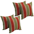 17 Inch Square Polyester Outdoor Throw Pillows Set Of 4