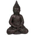 17.5 Dark Gray Meditating Buddha Outdoor Garden Statue