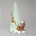 17.5 Led Musical Tree With Santa And Reindeer Figurine