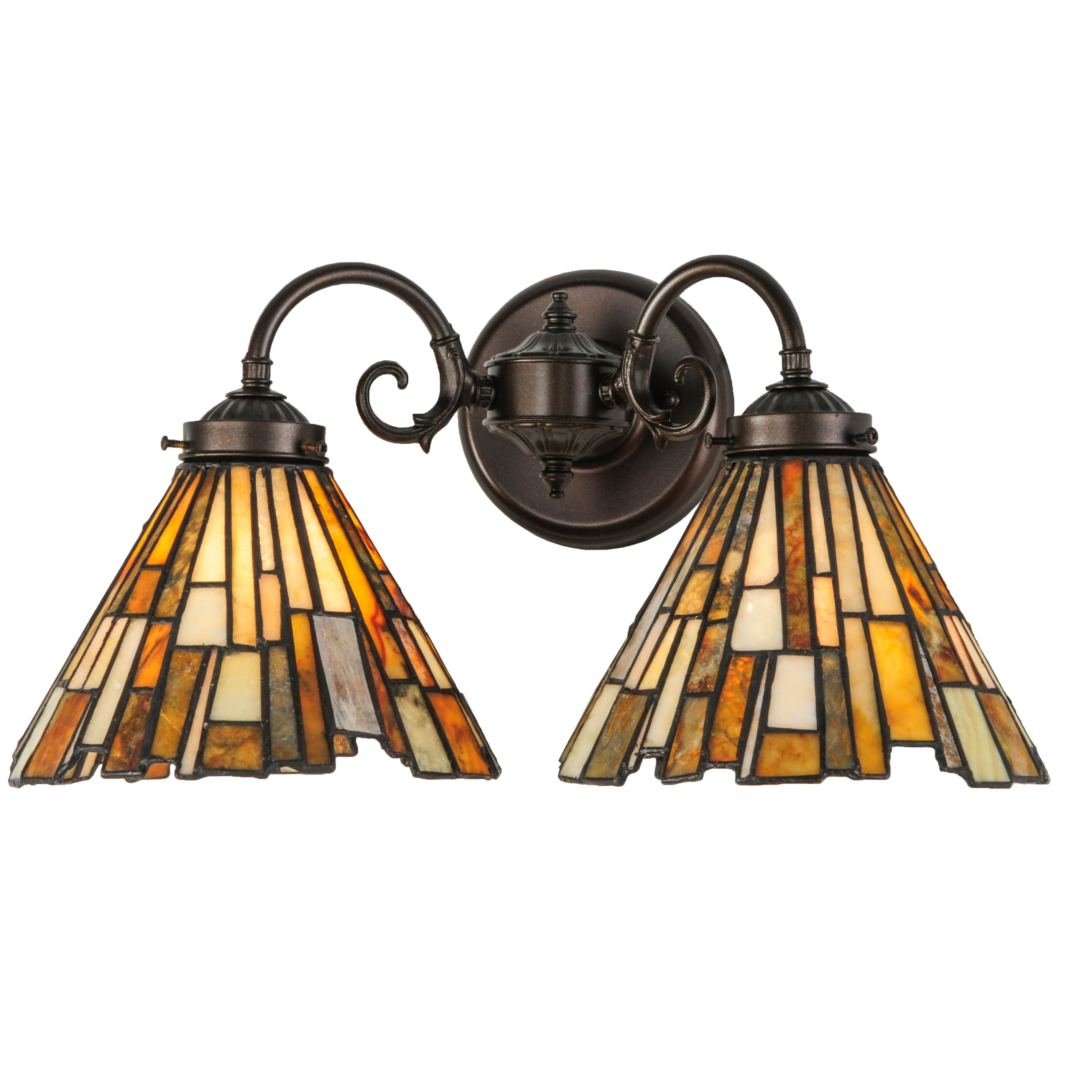 17 W Delta Jadestone 2 Lt Wall Sconce