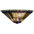 17 W Tiffany Jeweled Peacock Wall Sconce