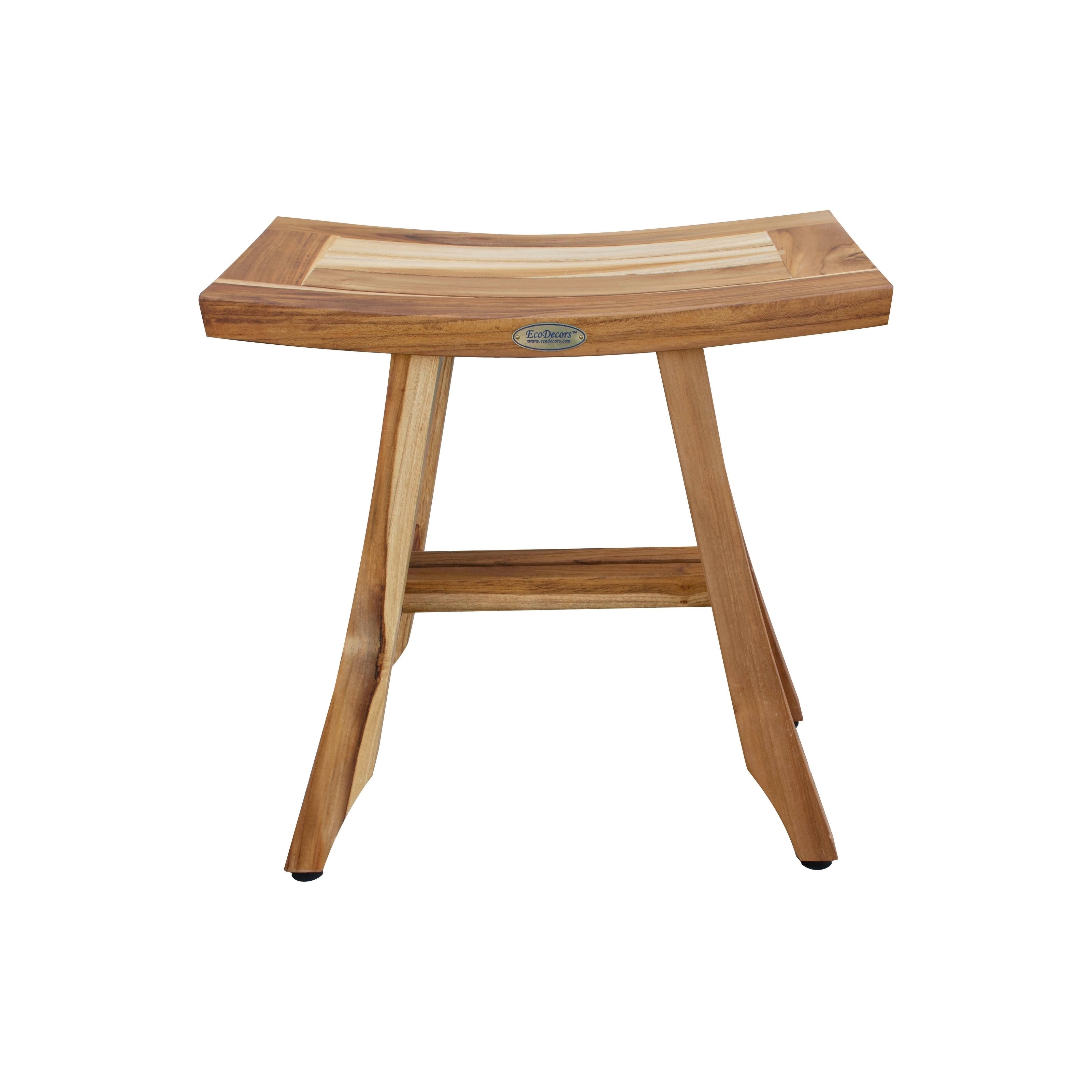 18 Ecodecors Earthyteak Satori Solid Teak Shower Bathroom Seat Earthyteak Finish