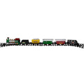18 Piece Battery Operated Lighted And Animated Classic Model Train Set With Sound Green