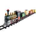 18 Piece Battery Operated Lighted And Animated Continental Express Train Set With Sound