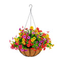 18 In Uv Resistant Artificial Daisy Hanging Basket Diy Kit