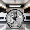 18 In. Black Industrial Wall Mount Fan 3 Speed Indoor Outdoorcommercial Ventilation Metal High Velocity Fan