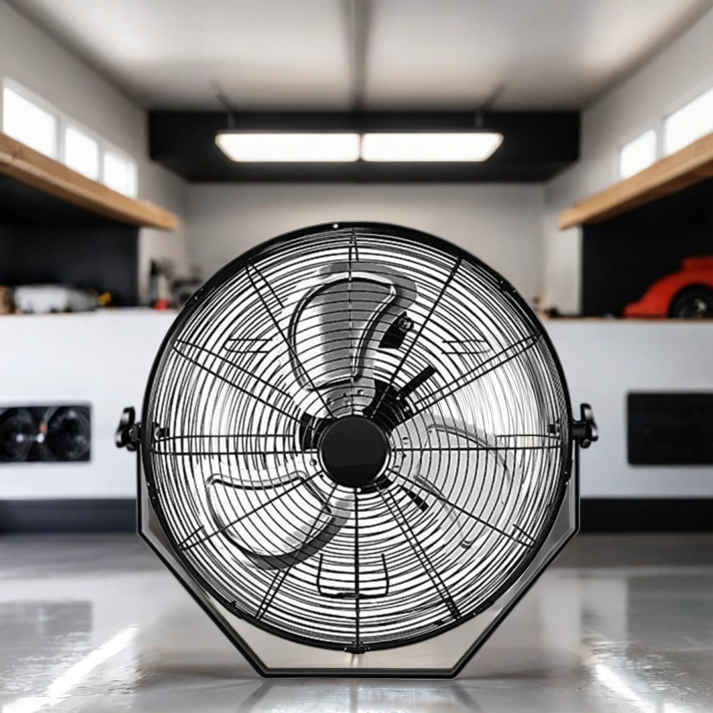 18 In. Black Industrial Wall Mount Fan 3 Speed Indoor Outdoorcommercial Ventilation Metal High Velocity Fan
