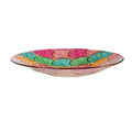 18 In. Bright Shell Glass Birdbath