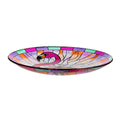 18 In. Flamingo Stained Glass Birdbath