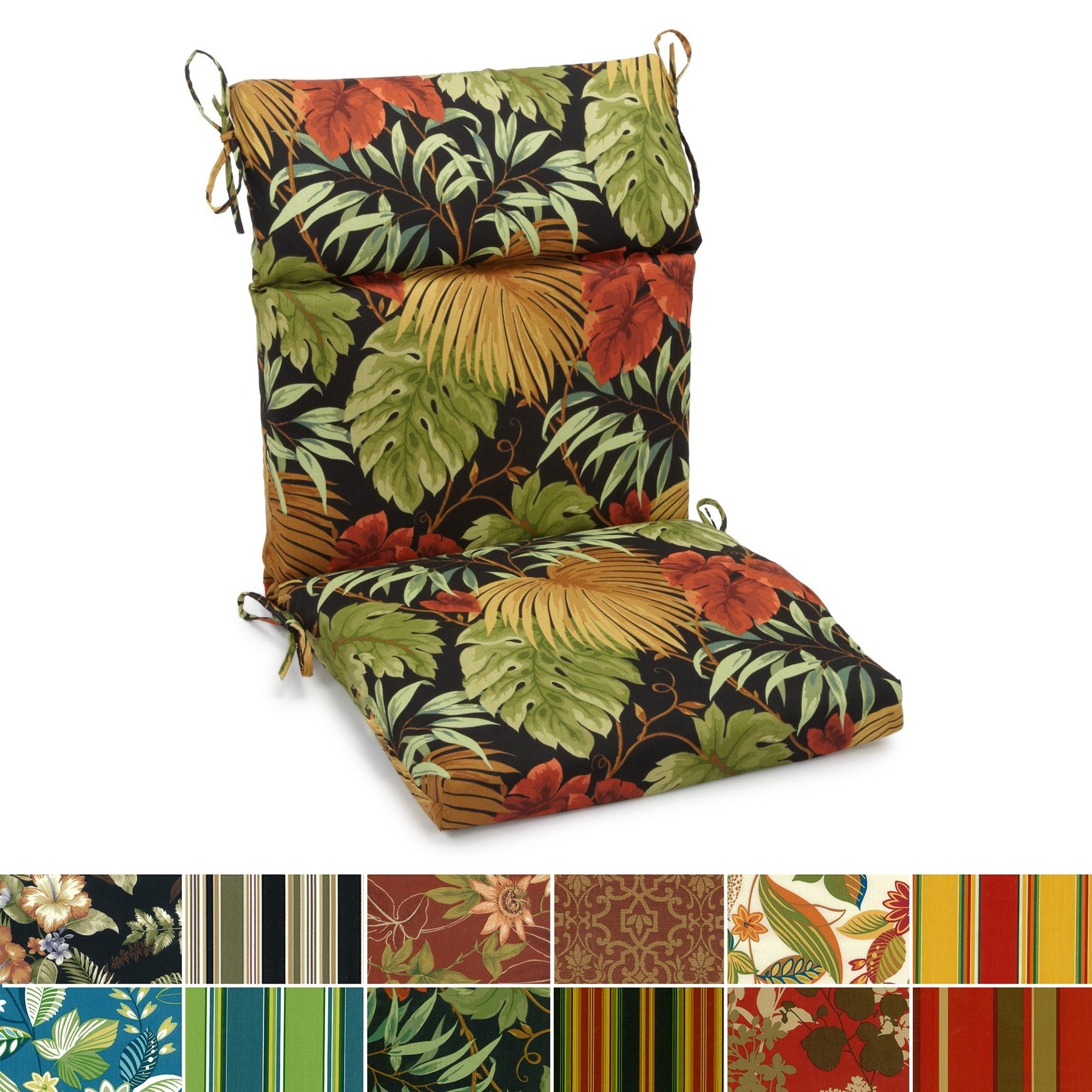 Blazing Needles 3 Section Indoor Outdoor Chair Cushion 38 X 18