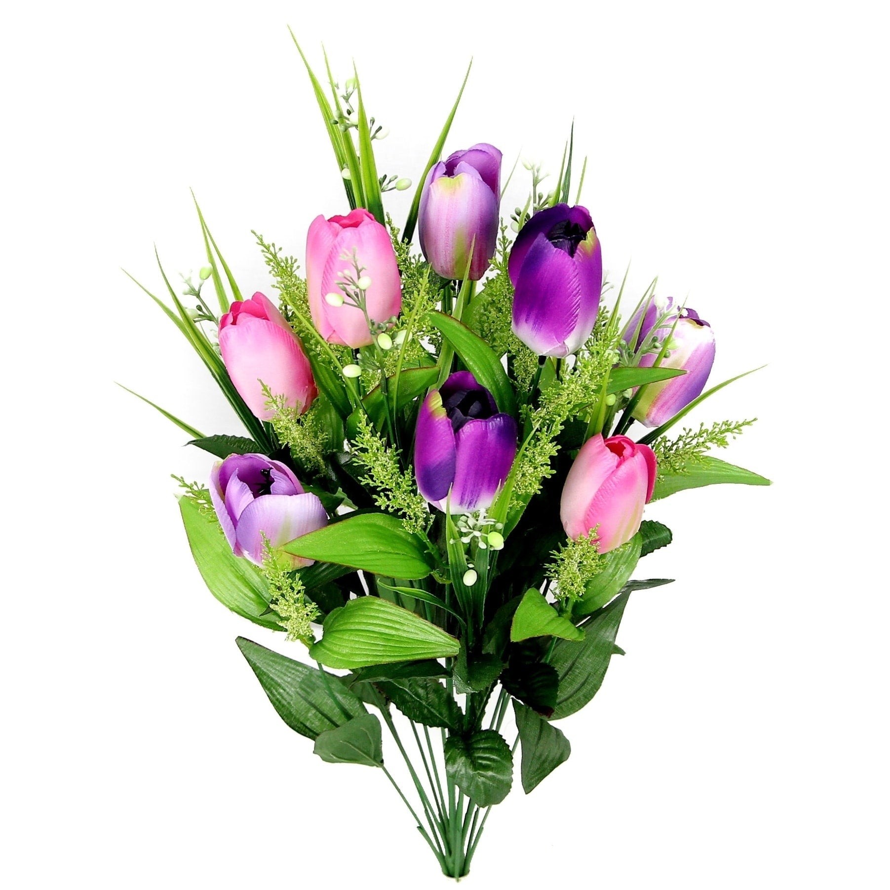 18 Stems Artificial Tulip Filler Mixed Decoration Arrangement
