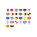 18 X 14 Inch Multi Smaller Letters Geometric Print Placemat Set Of 4
