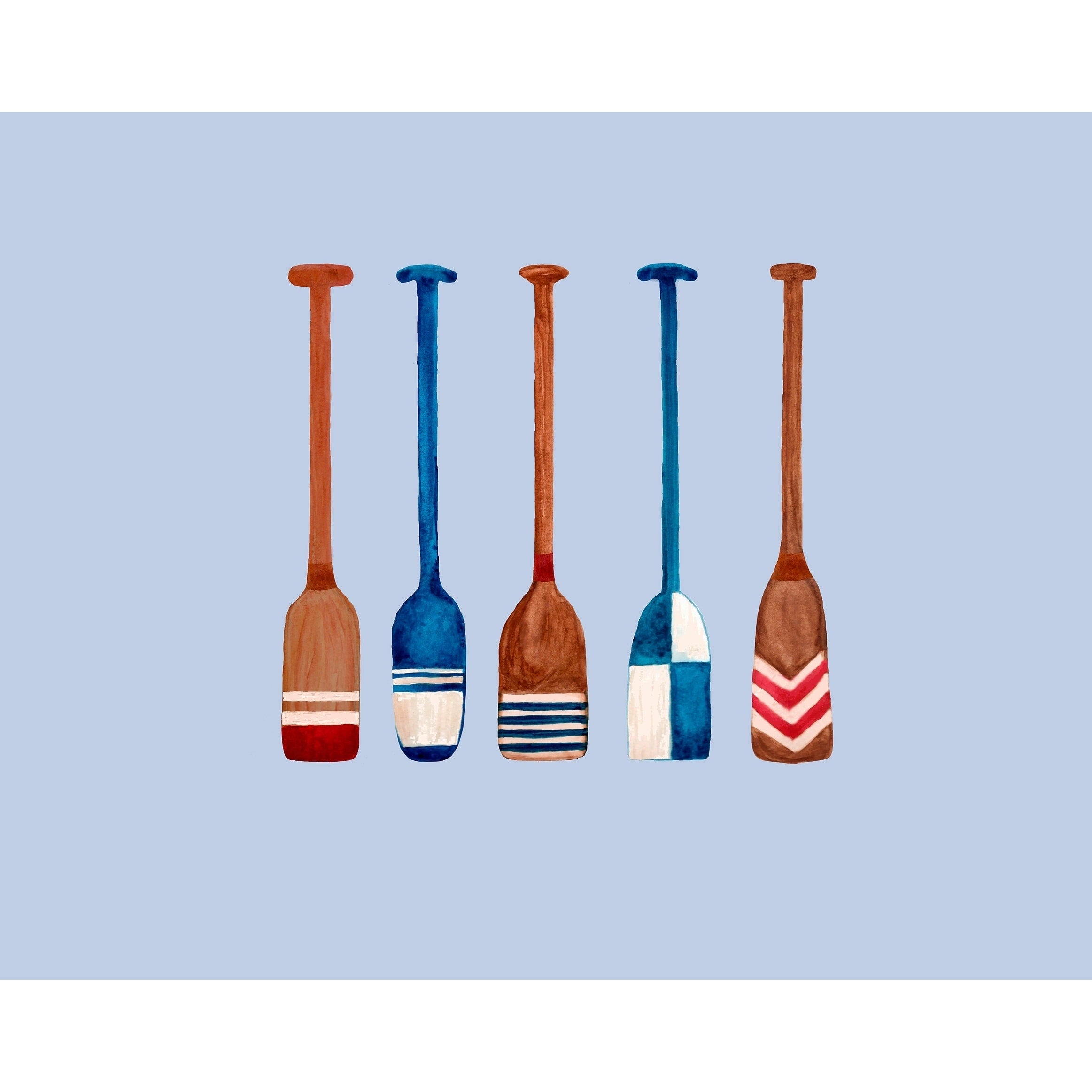 18 X 14 Inch Oar Multi Painted Geometric Print Placemat Set Of 4
