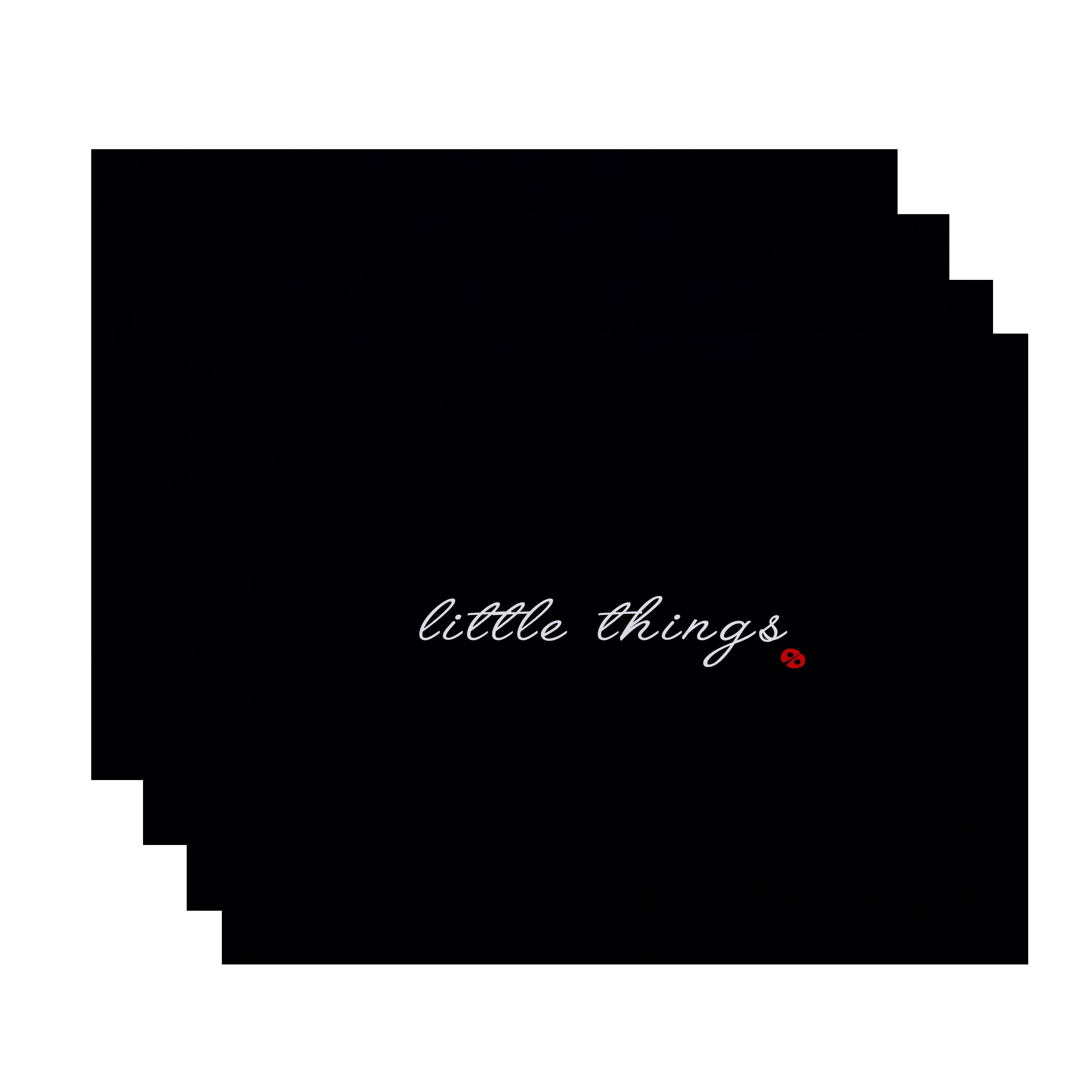 18 X 14 Inch Little Things Word Print Placemat Set Of 4