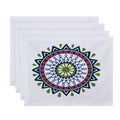 18 X 14 Inch Mod Geometric Print Placemat Set Of 4